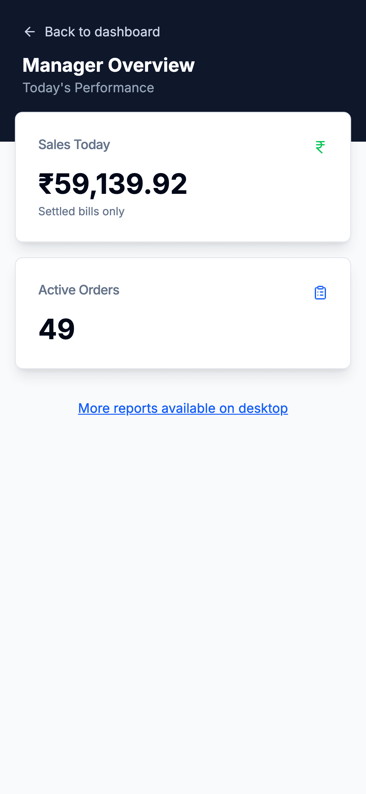 Today at a glance on iPhone